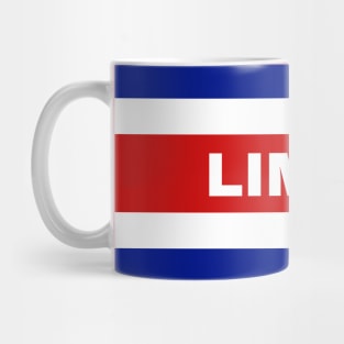 Limon City in Costa Rican Flag Colors Mug